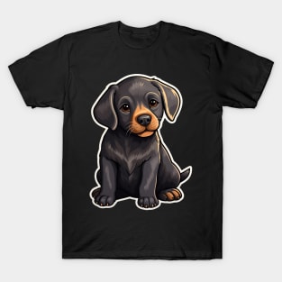 Cute Black Labrador Dog - Dogs Chocolate Labradors T-Shirt